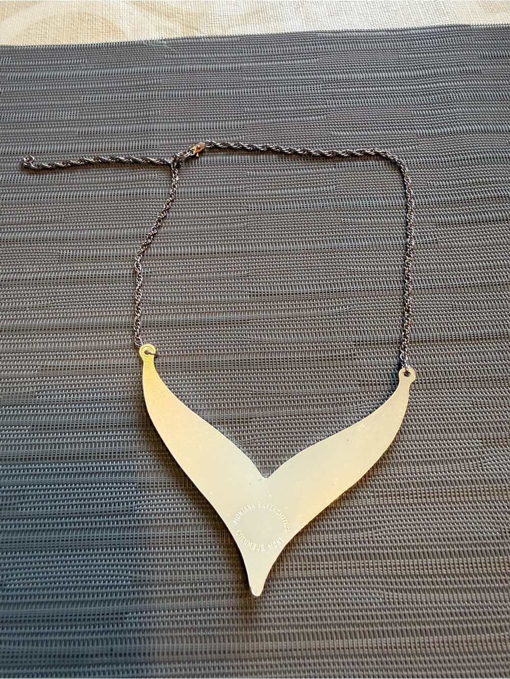 VTG Designer Montana Silversmiths Gold Plated Bib Necklace - Picture 4 of 5